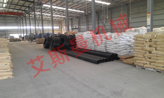 PE solid pipe production line