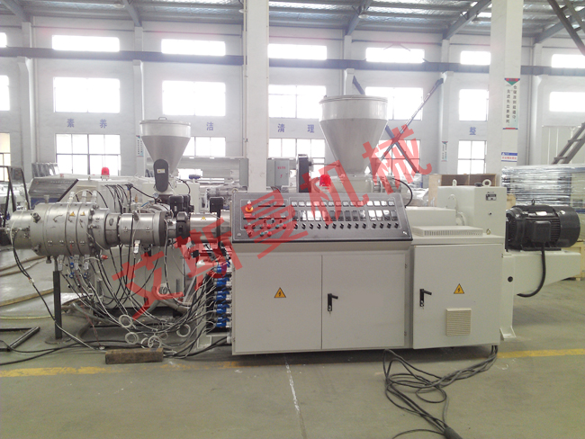 PVC solid pipe production line